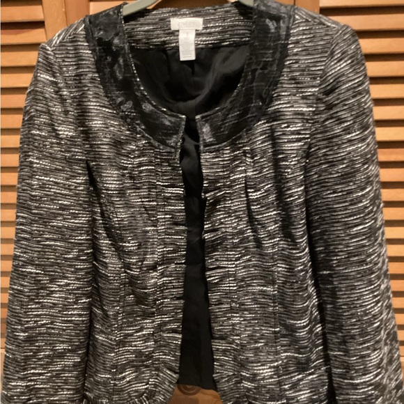 Chico's Jackets & Blazers - 133. WOMENS CHICO’S 1/M DETAILED JACKET BLAZER